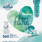 Baby Wipes, Pampers Sensitive Water Based Baby Diaper Wipes, Hypoallergenic and Unscented, 8 Pop-Top Packs with 4 Refill Packs for Dispenser Tub, 864 Total Wipes (Packaging May Vary)